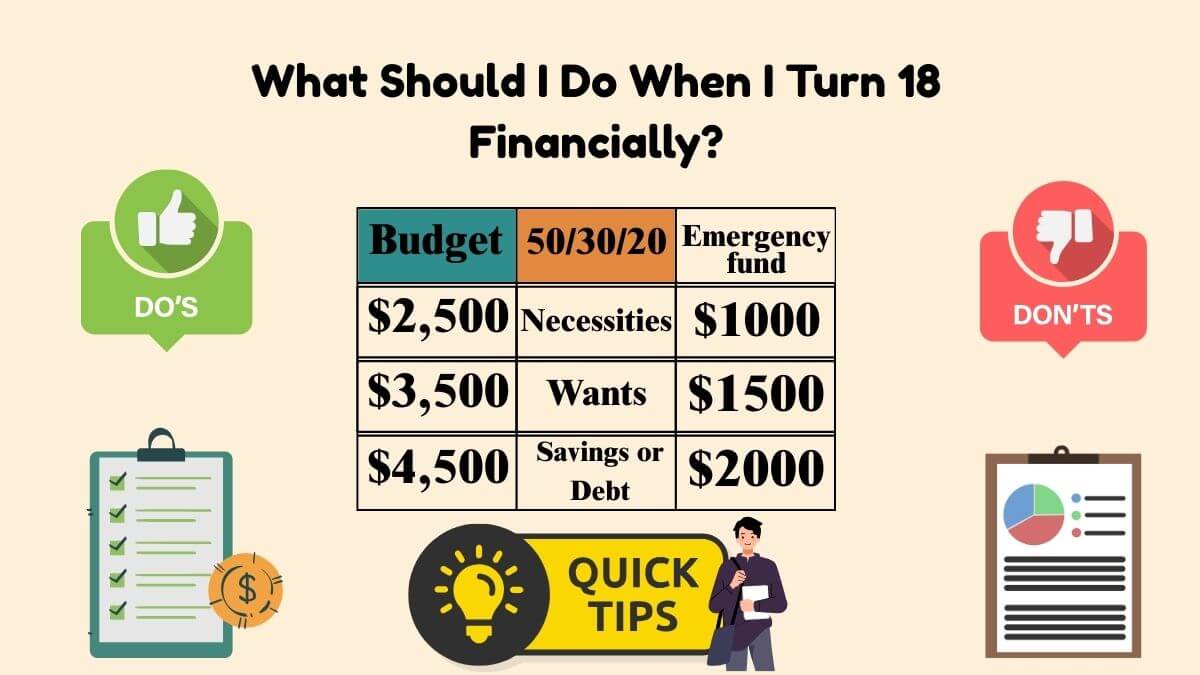 What Should I Do When I Turn 18 Financially